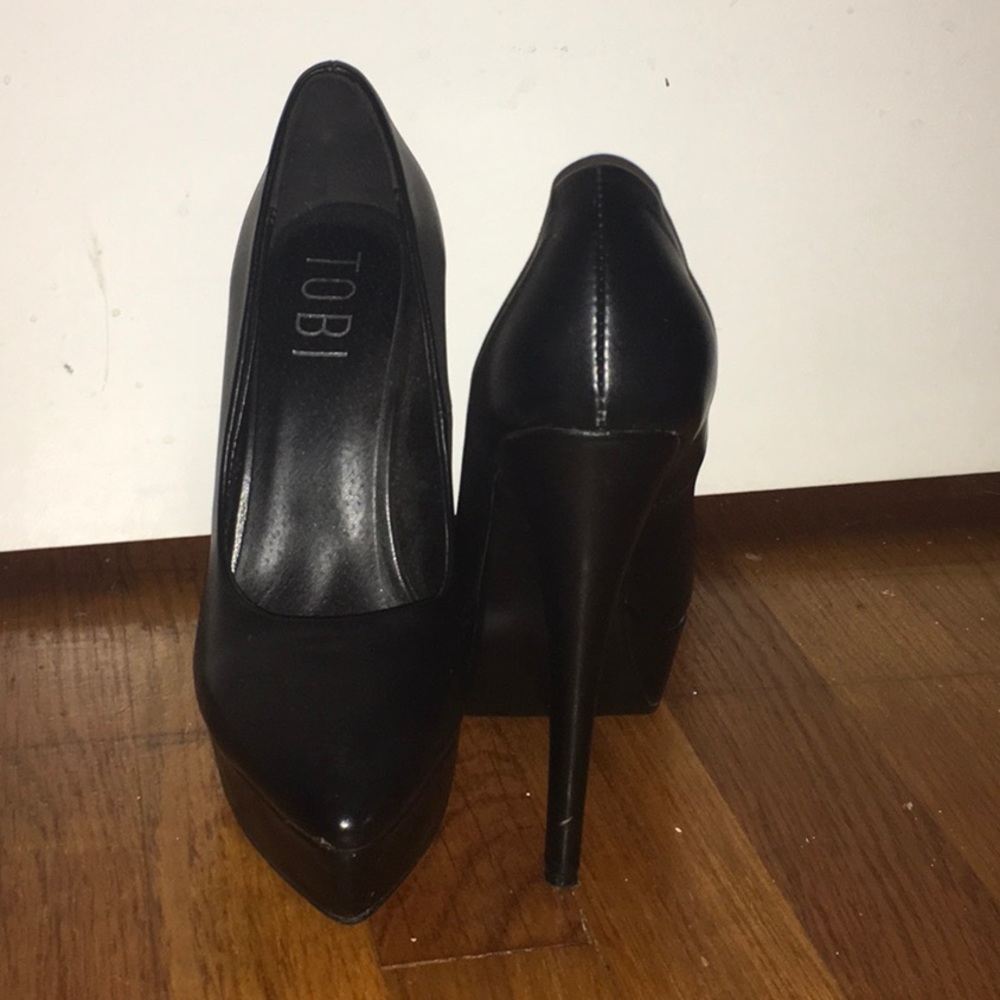 Black high heels
